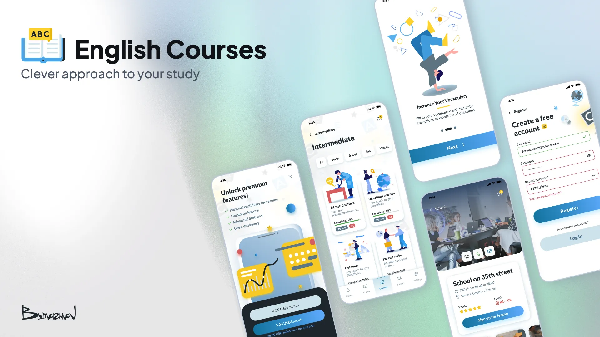 English Courses — App overview